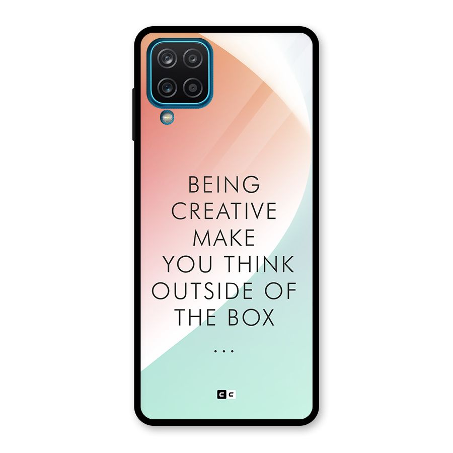 Being Creative Glass Back Case for Galaxy A12