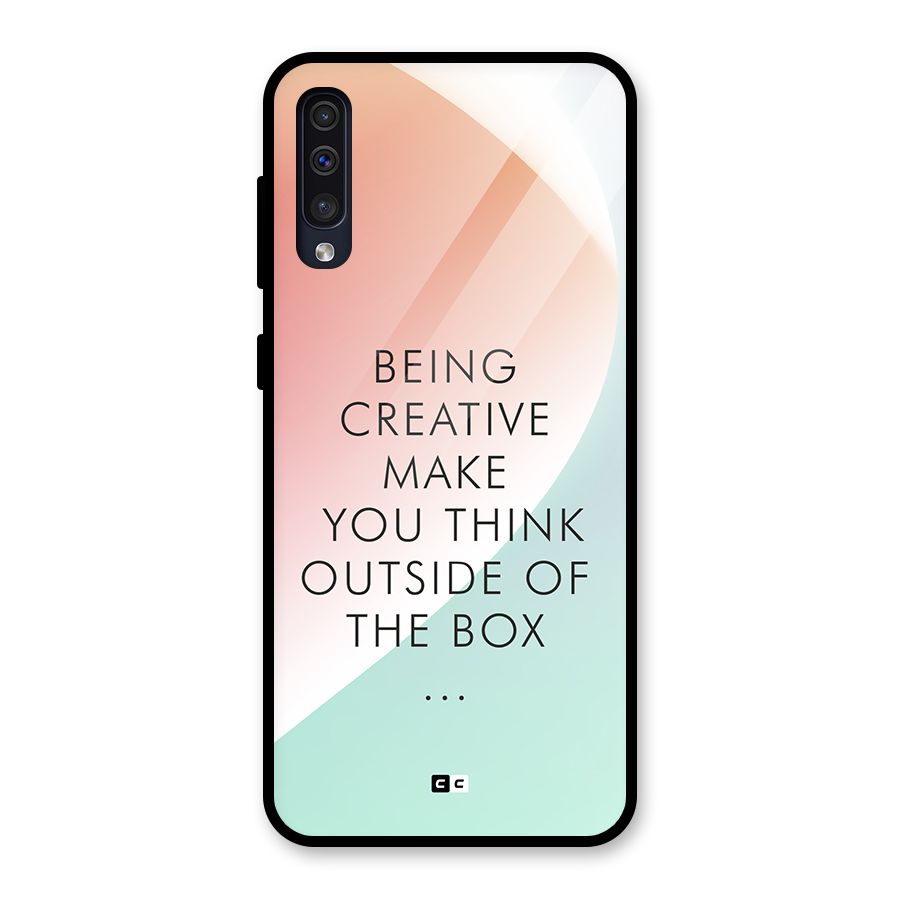 Being Creative Glass Back Case for Galaxy A50s