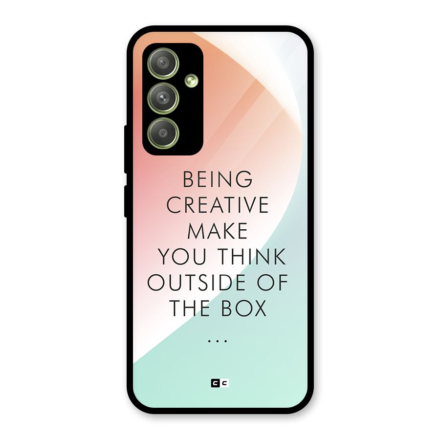 Being Creative Glass Back Case for Galaxy A54