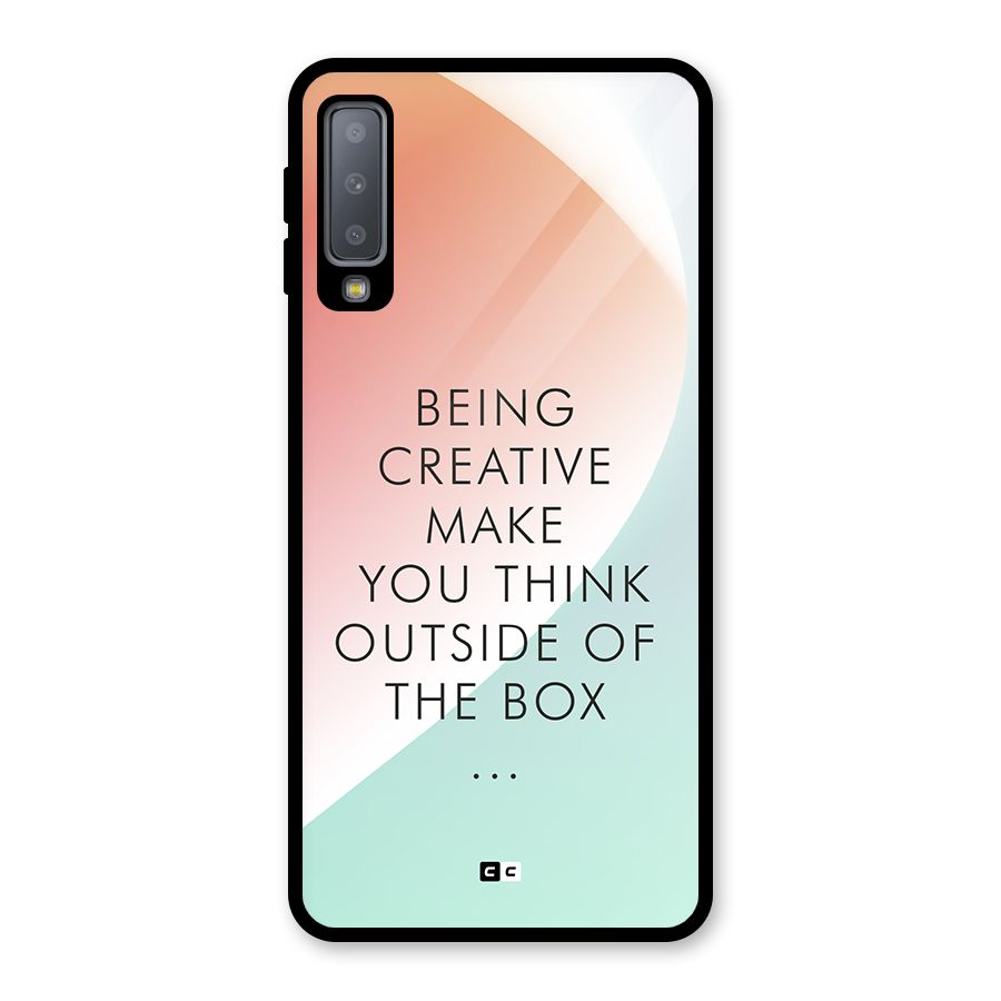 Being Creative Glass Back Case for Galaxy A7 (2018)