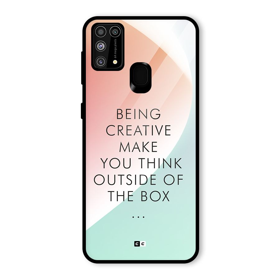 Being Creative Glass Back Case for Galaxy F41
