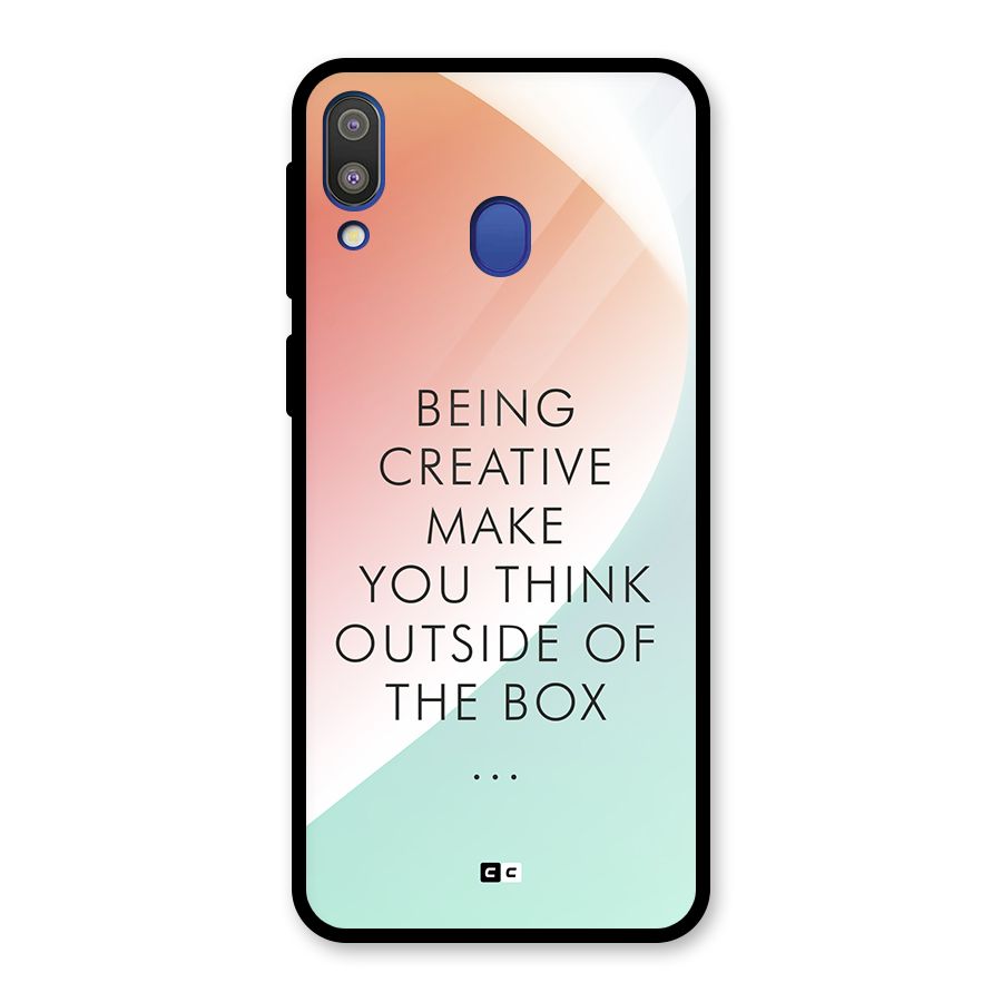 Being Creative Glass Back Case for Galaxy M20