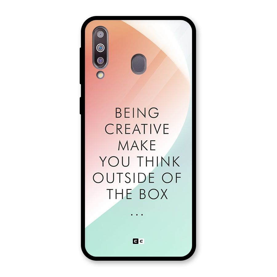 Being Creative Glass Back Case for Galaxy M30