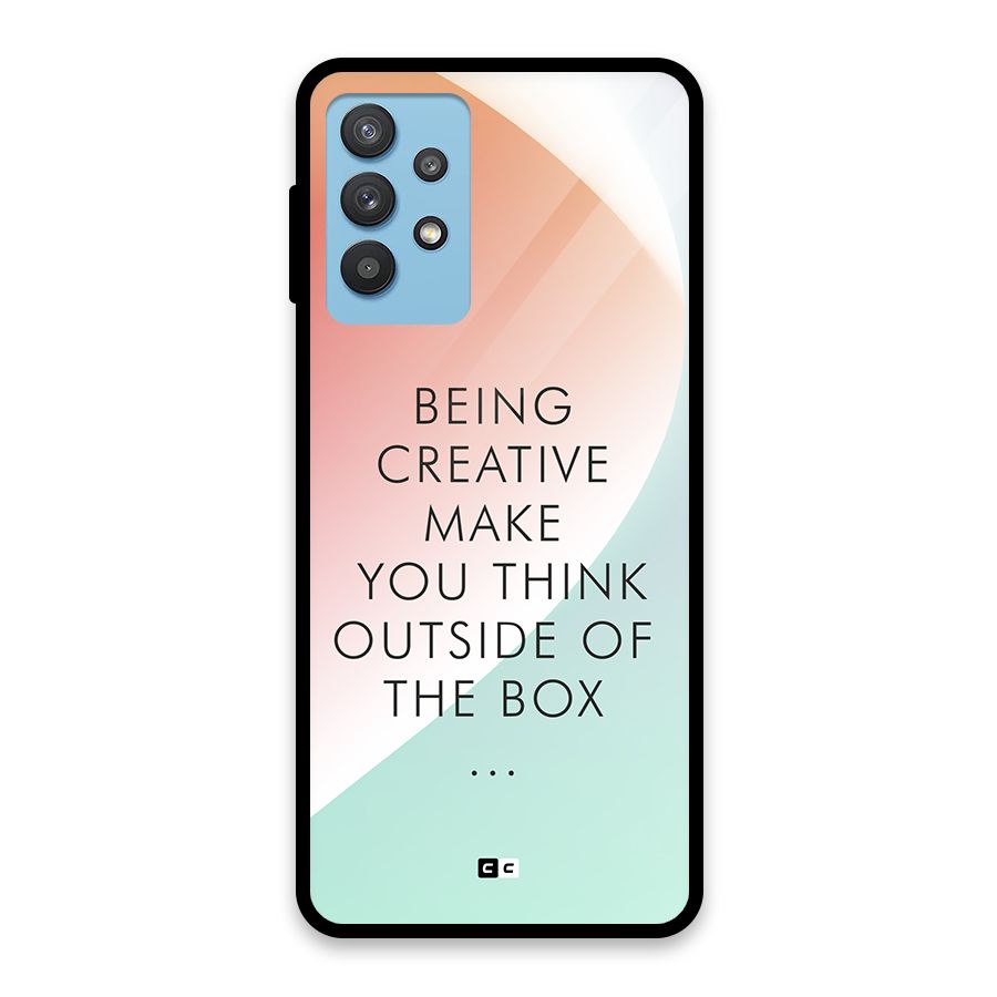 Being Creative Glass Back Case for Galaxy M32 5G