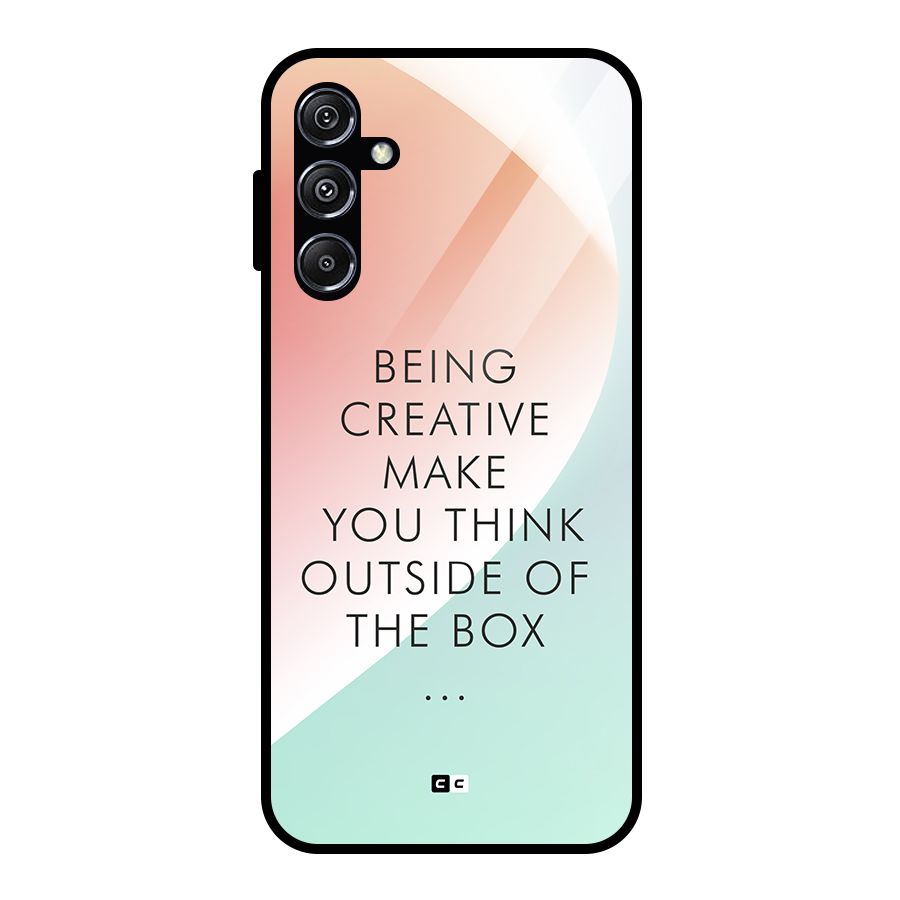 Being Creative Glass Back Case for Galaxy M34 5G