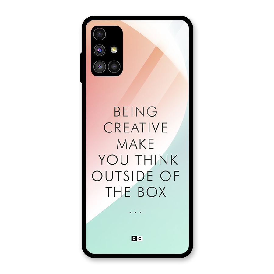 Being Creative Glass Back Case for Galaxy M51