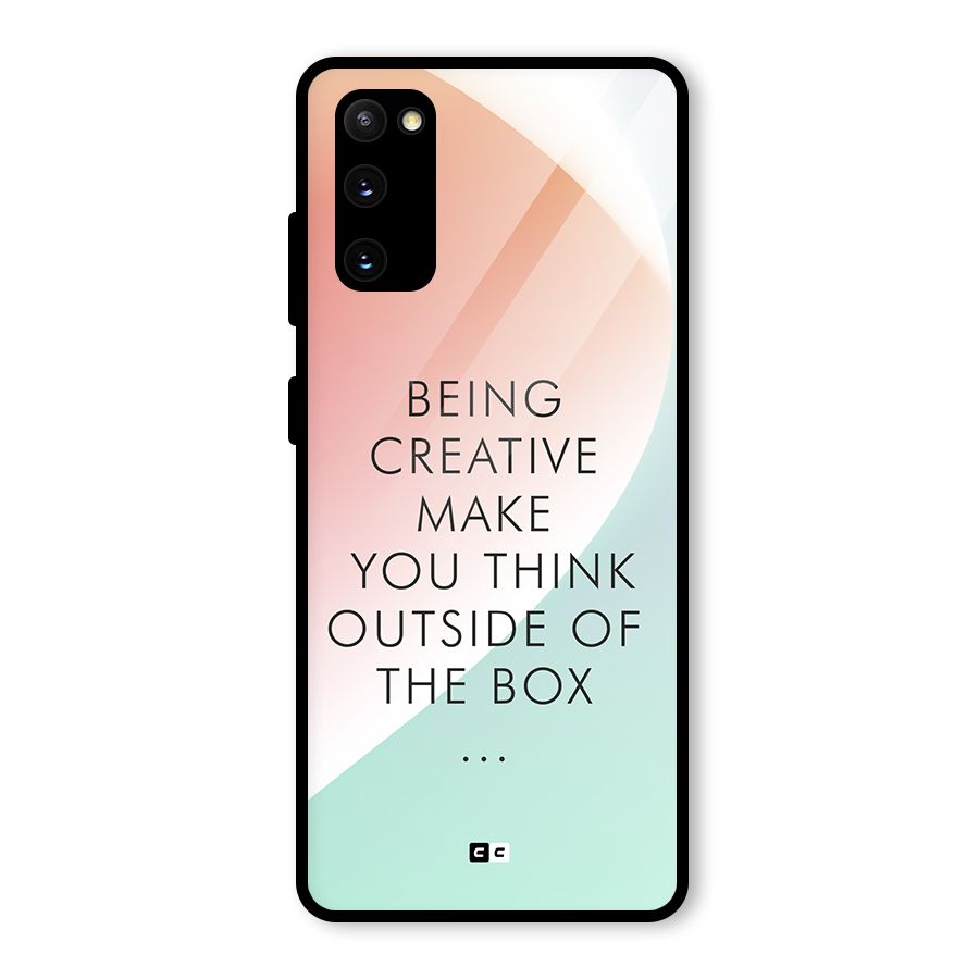 Being Creative Glass Back Case for Galaxy S20 FE
