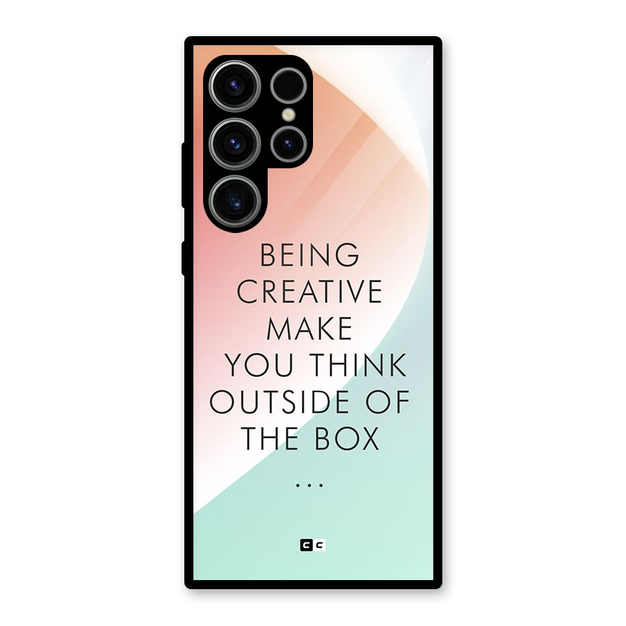 Being Creative Glass Back Case for Galaxy S23 Ultra