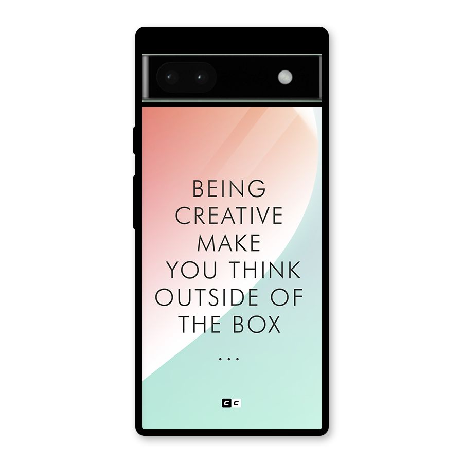 Being Creative Glass Back Case for Google Pixel 6a