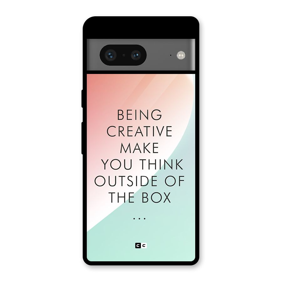 Being Creative Glass Back Case for Google Pixel 7