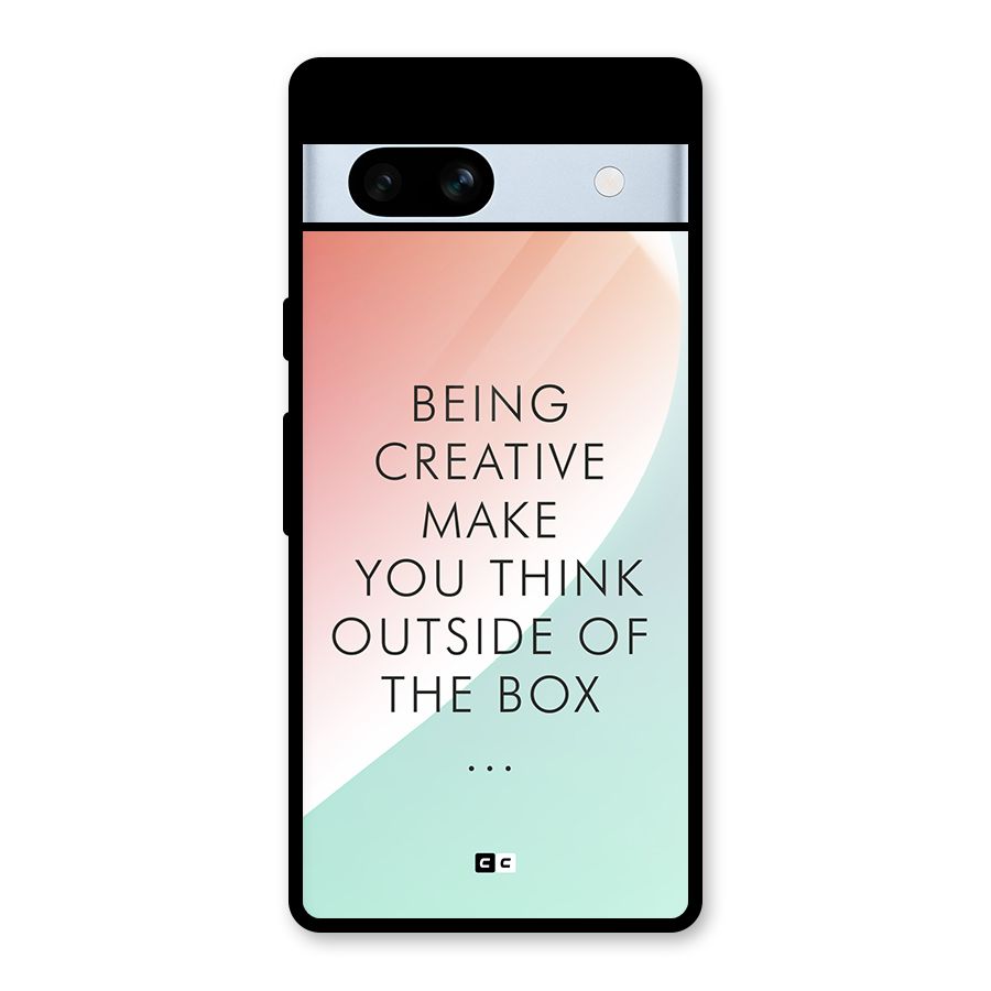 Being Creative Glass Back Case for Google Pixel 7a