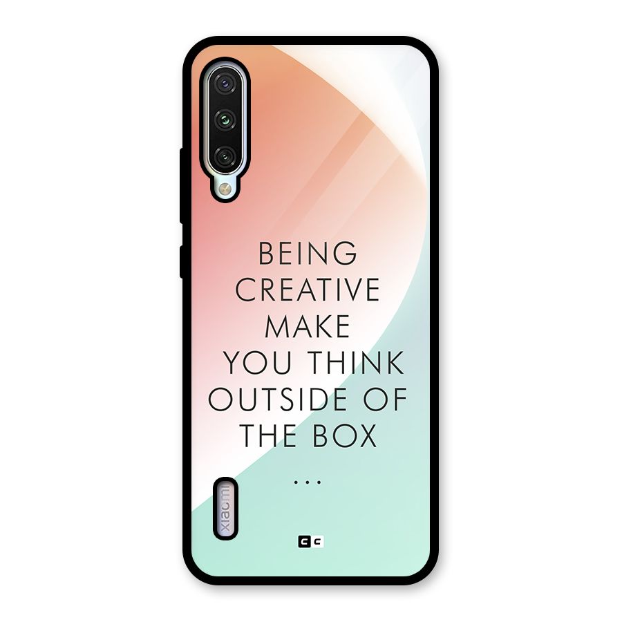Being Creative Glass Back Case for Mi A3