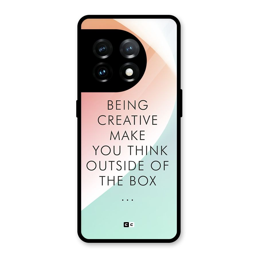 Being Creative Glass Back Case for OnePlus 11