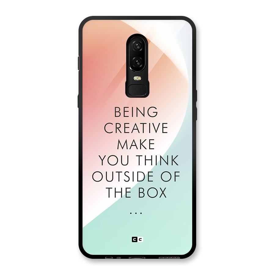 Being Creative Glass Back Case for OnePlus 6