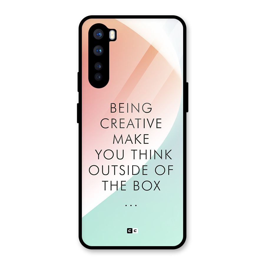 Being Creative Glass Back Case for OnePlus Nord