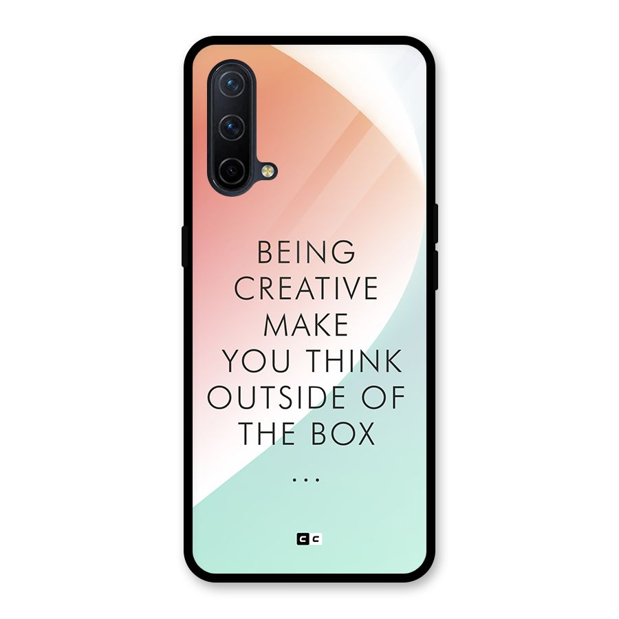 Being Creative Glass Back Case for OnePlus Nord CE 5G