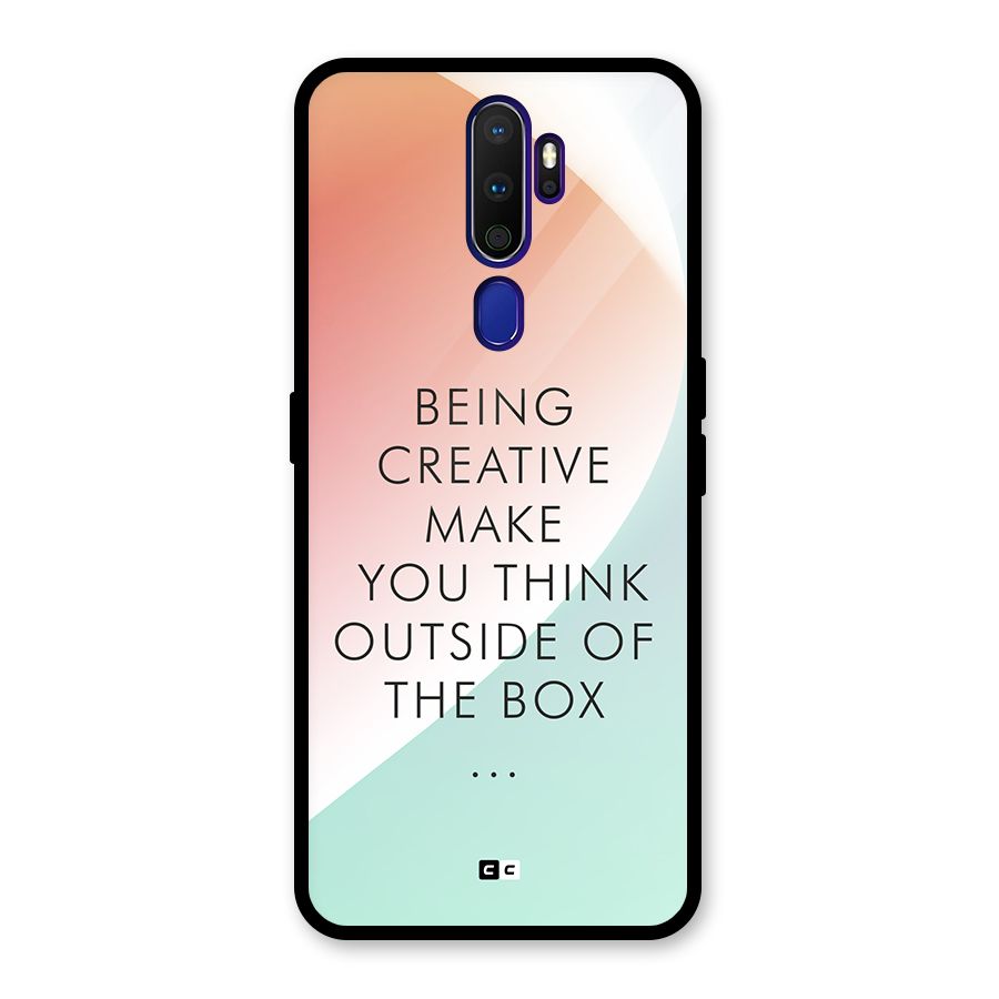Being Creative Glass Back Case for Oppo A9 (2020)