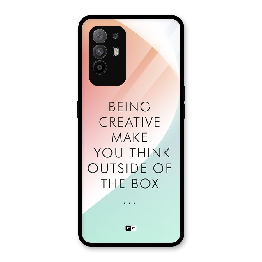 Being Creative Glass Back Case for Oppo F19 Pro Plus 5G