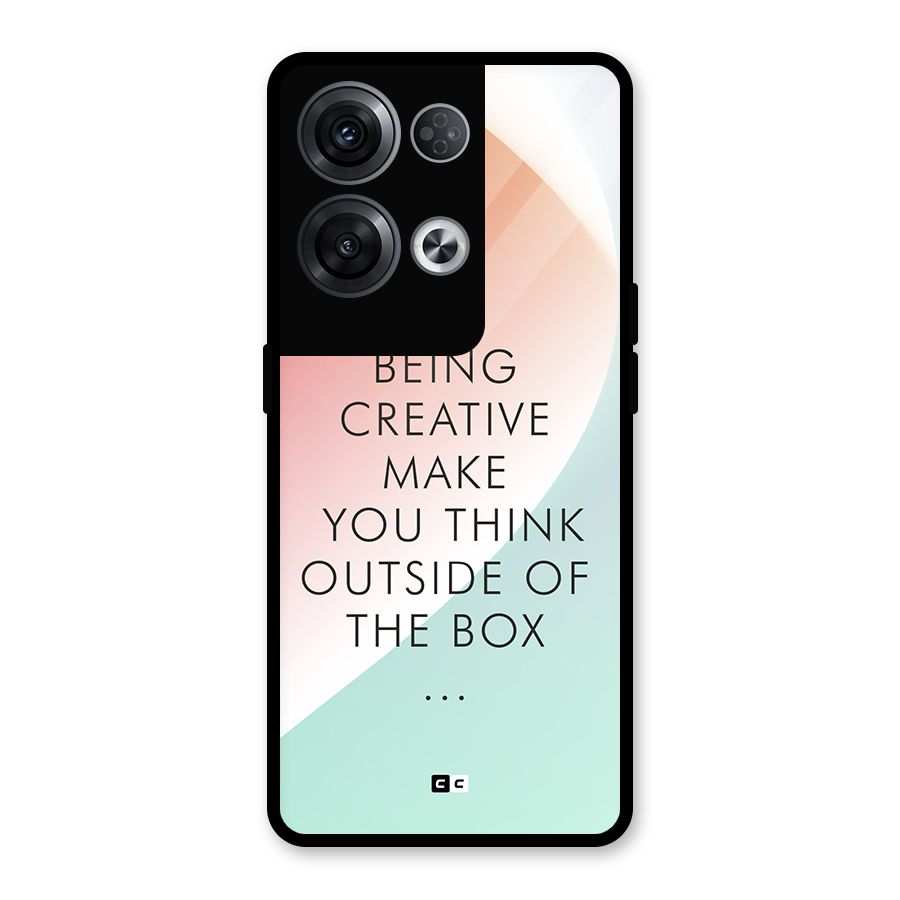 Being Creative Glass Back Case for Oppo Reno8 Pro 5G