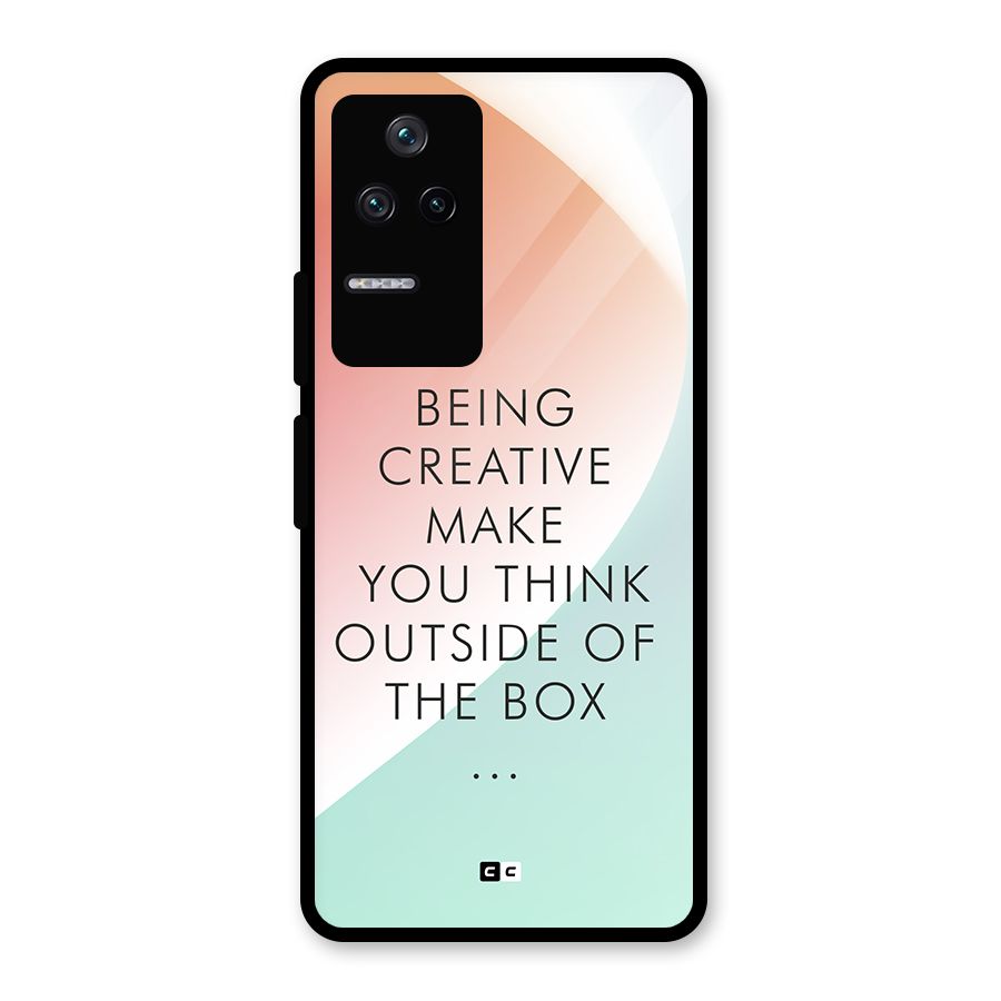 Being Creative Glass Back Case for Poco F4 5G
