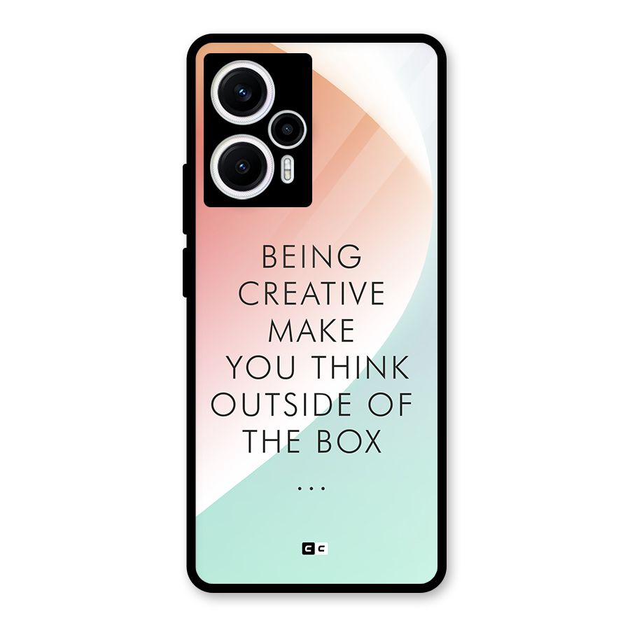 Being Creative Glass Back Case for Poco F5