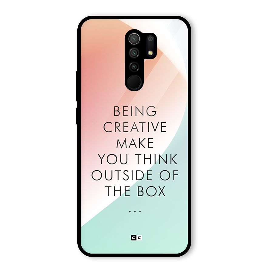 Being Creative Glass Back Case for Poco M2