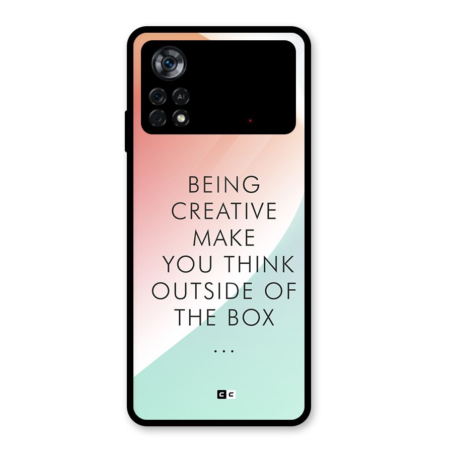 Being Creative Glass Back Case for Poco X4 Pro 5G