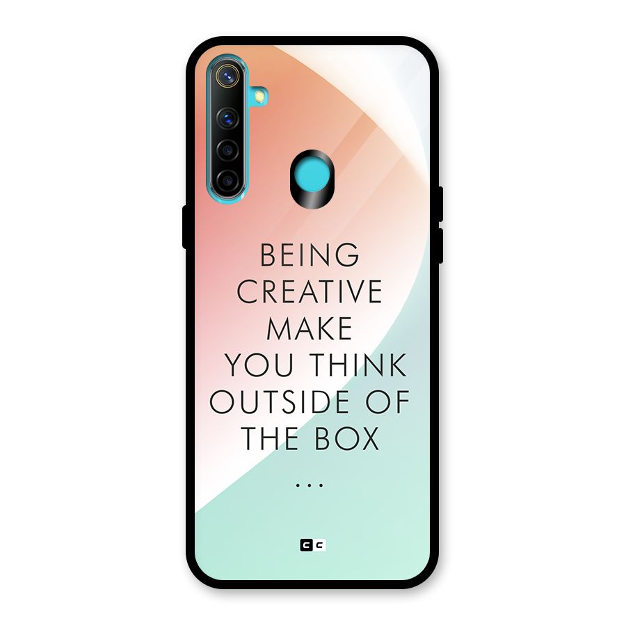 Being Creative Glass Back Case for Realme 5