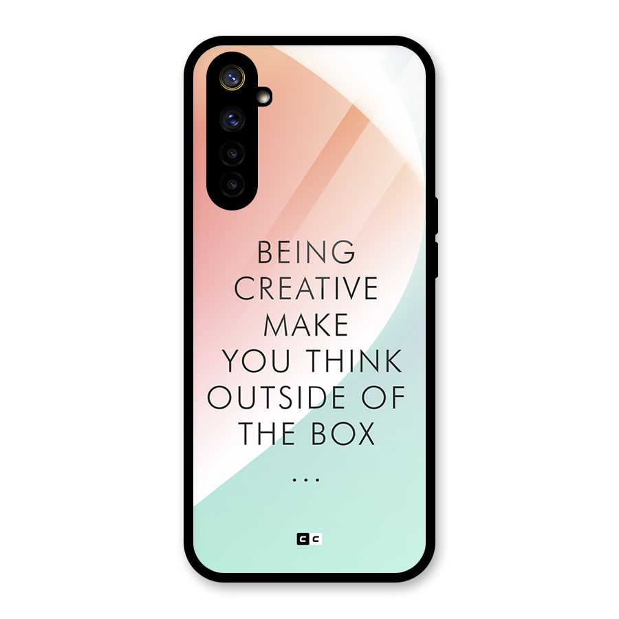 Being Creative Glass Back Case for Realme 6i