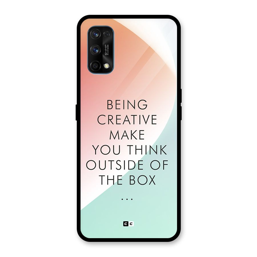 Being Creative Glass Back Case for Realme 7 Pro