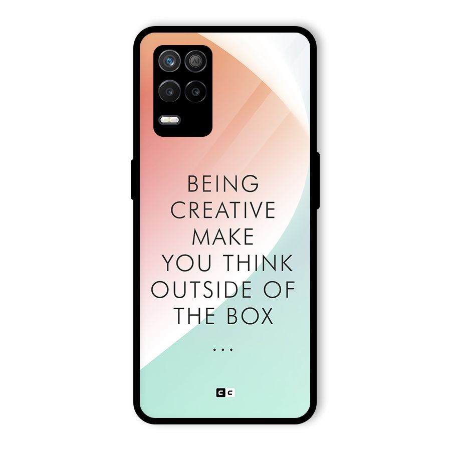 Being Creative Glass Back Case for Realme 8 5G