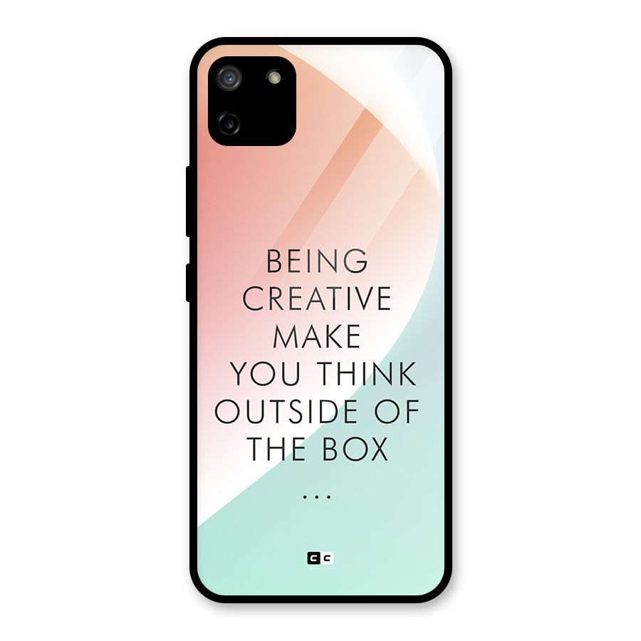 Being Creative Glass Back Case for Realme C11