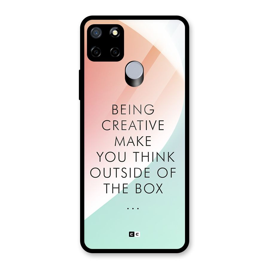Being Creative Glass Back Case for Realme C12