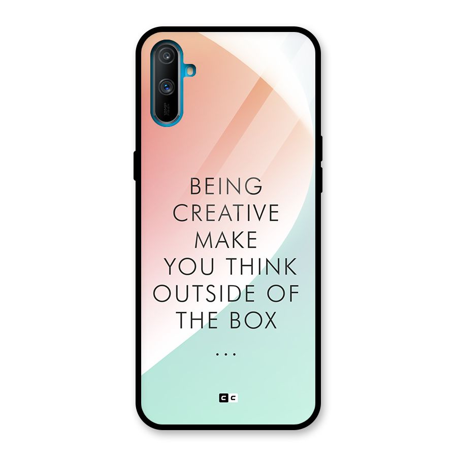 Being Creative Glass Back Case for Realme C3
