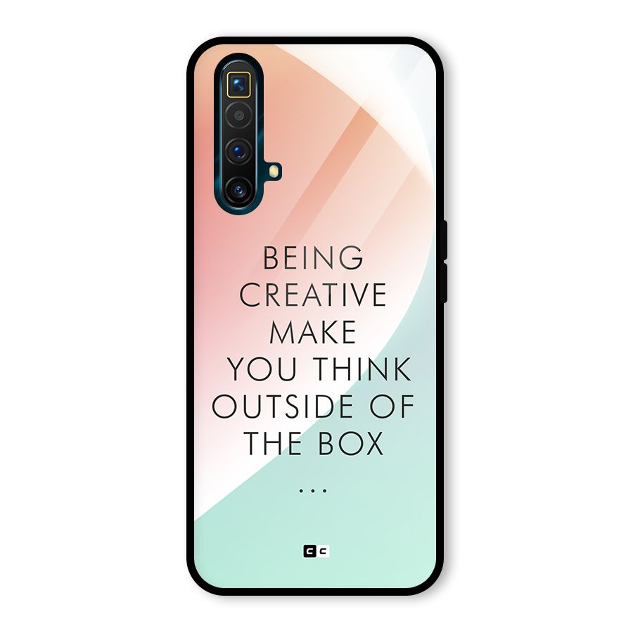 Being Creative Glass Back Case for Realme X3