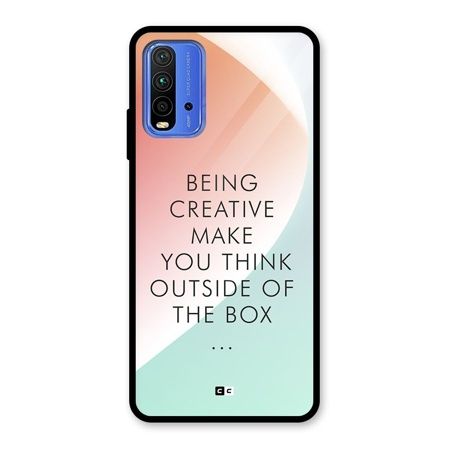Being Creative Glass Back Case for Redmi 9 Power
