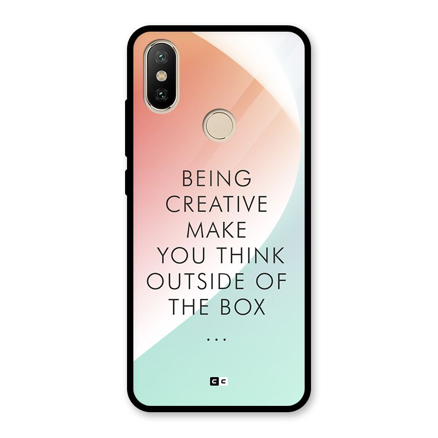 Being Creative Glass Back Case for Redmi A2