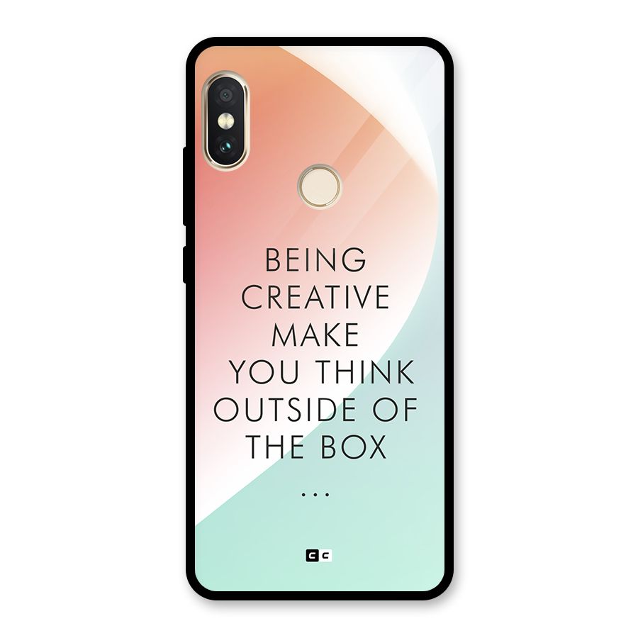 Being Creative Glass Back Case for Redmi Note 5 Pro