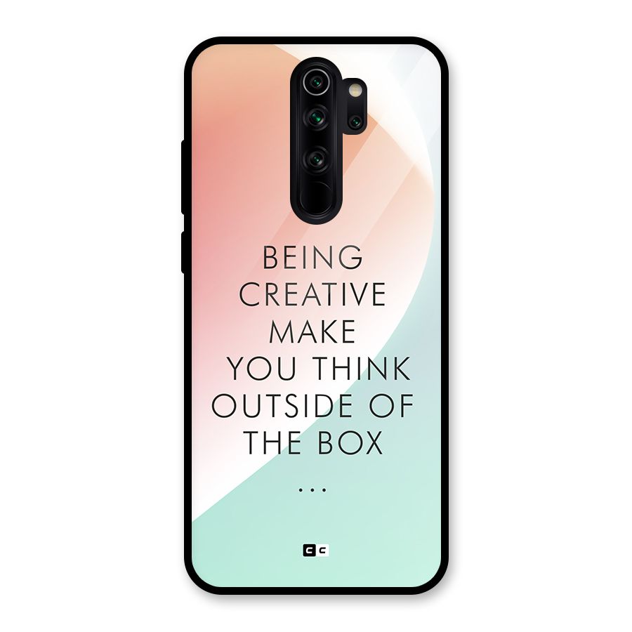 Being Creative Glass Back Case for Redmi Note 8 Pro