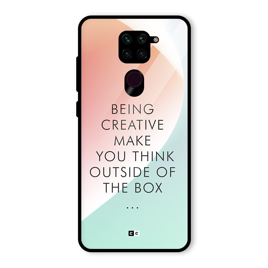 Being Creative Glass Back Case for Redmi Note 9