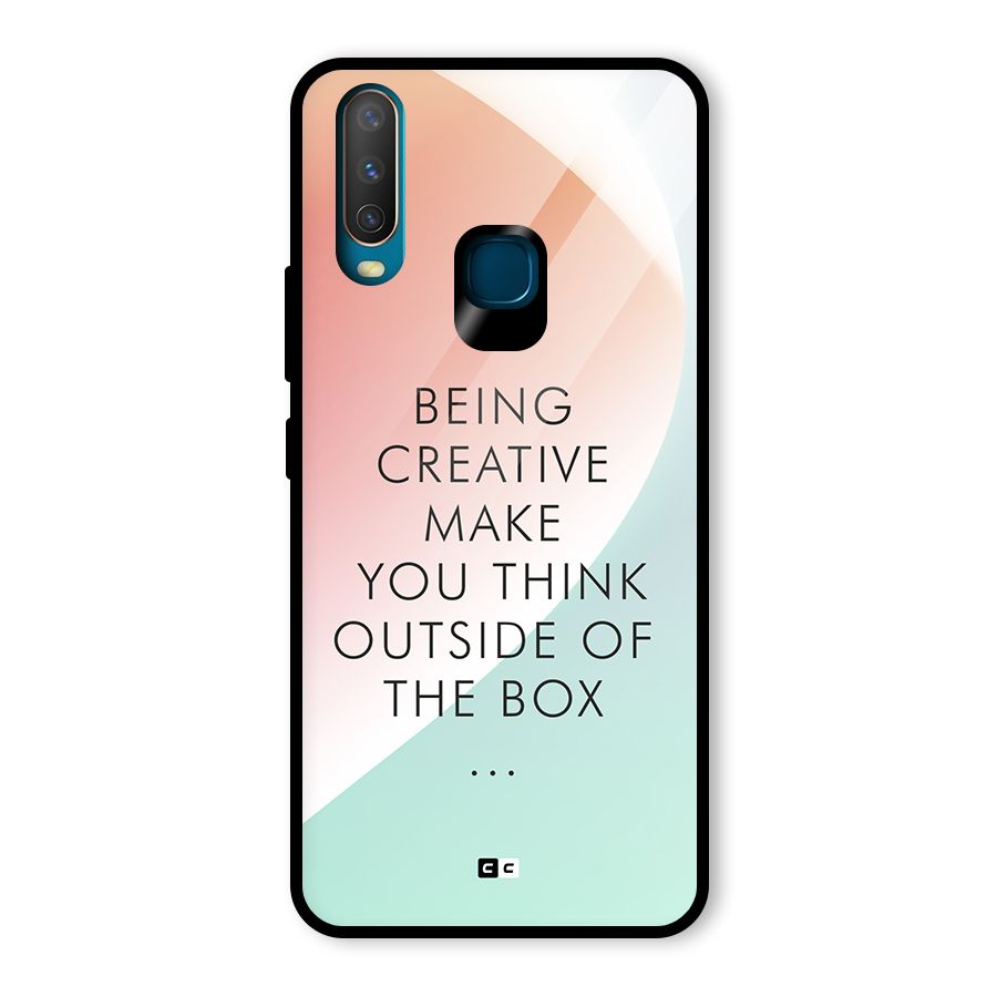 Being Creative Glass Back Case for Vivo U10