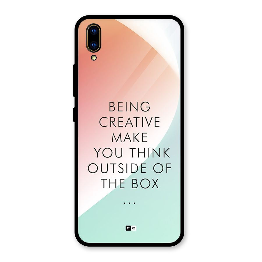 Being Creative Glass Back Case for Vivo V11 Pro
