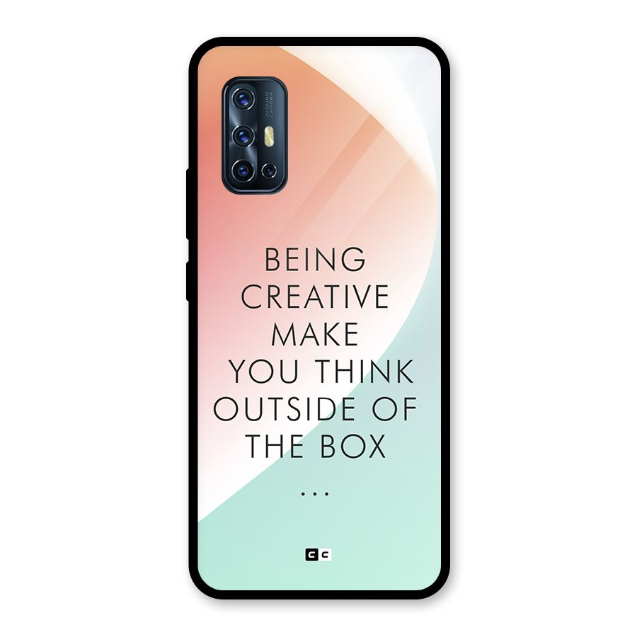 Being Creative Glass Back Case for Vivo V17
