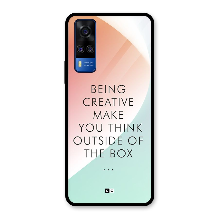 Being Creative Glass Back Case for Vivo Y31
