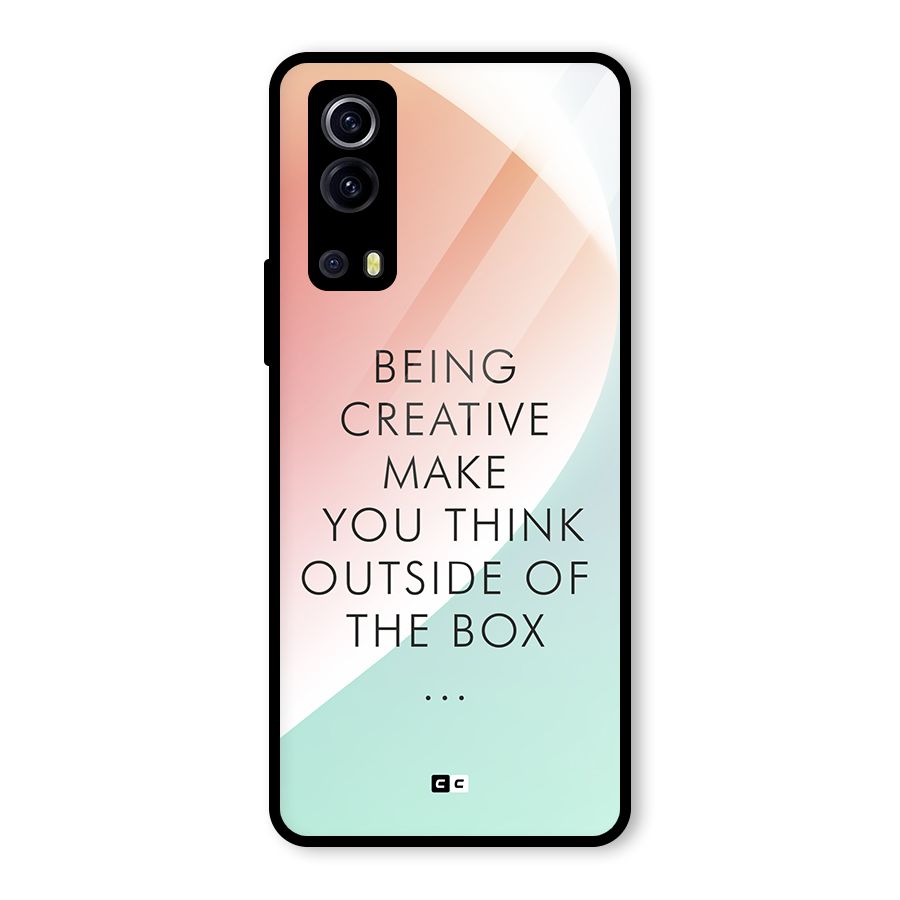 Being Creative Glass Back Case for Vivo iQOO Z3