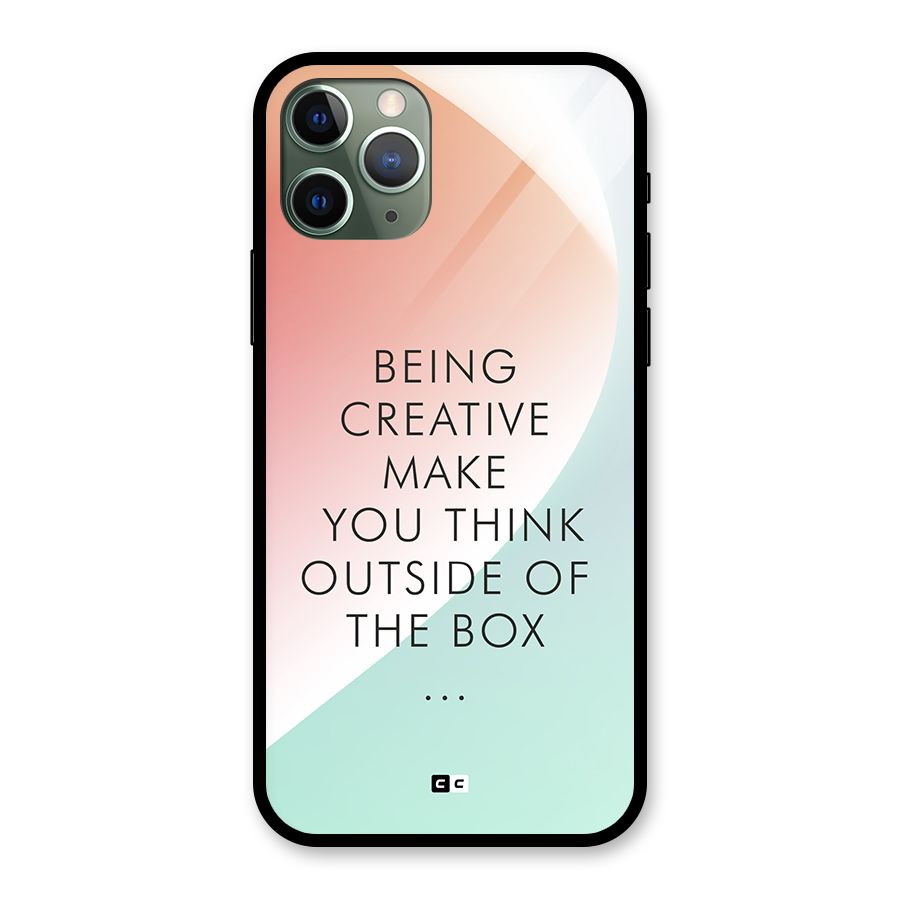 Being Creative Glass Back Case for iPhone 11 Pro