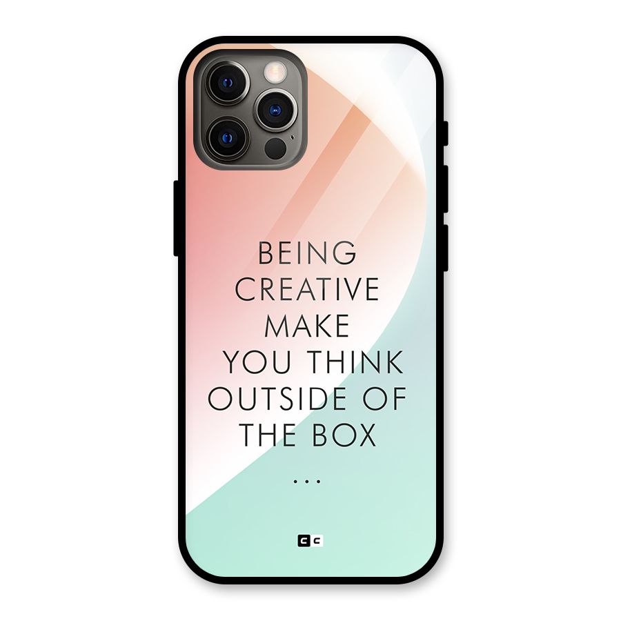 Being Creative Glass Back Case for iPhone 12 Pro