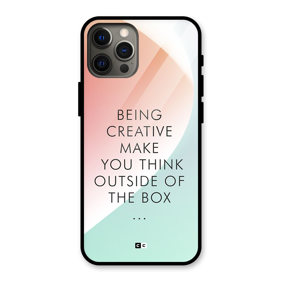 Being Creative Glass Back Case for iPhone 12 Pro Max