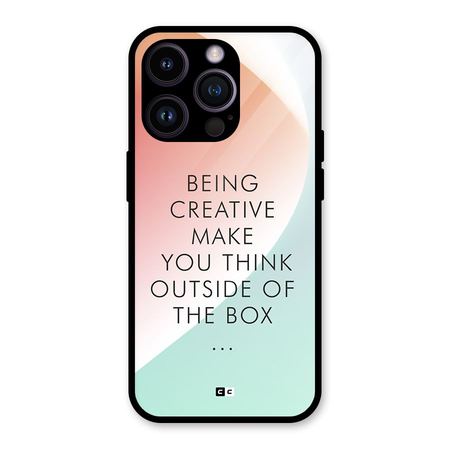 Being Creative Glass Back Case for iPhone 14 Pro
