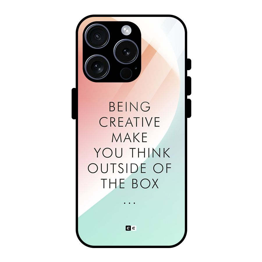 Being Creative Glass Back Case for iPhone 15 Pro